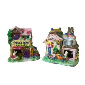 Vintage Jellybean Junction Easter Bunny Village Jellybean & Egg Factory 2005